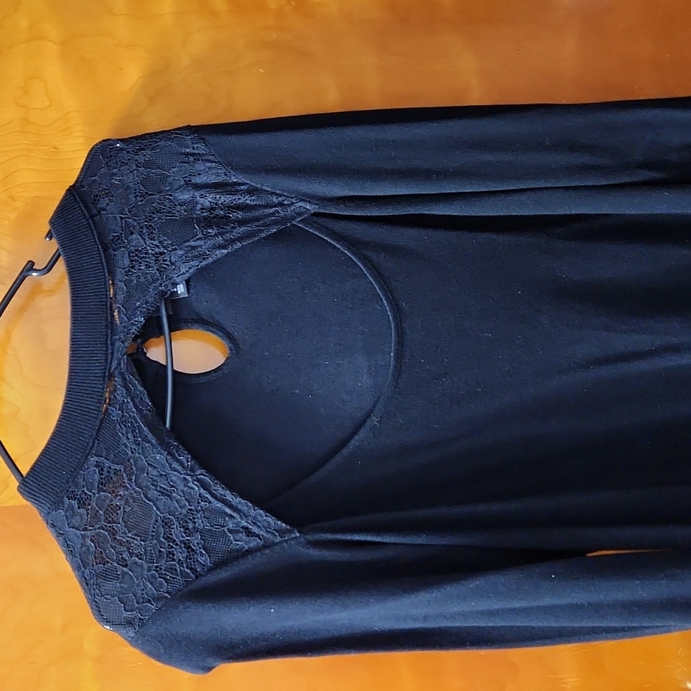 Torrid black lace cutout sweater